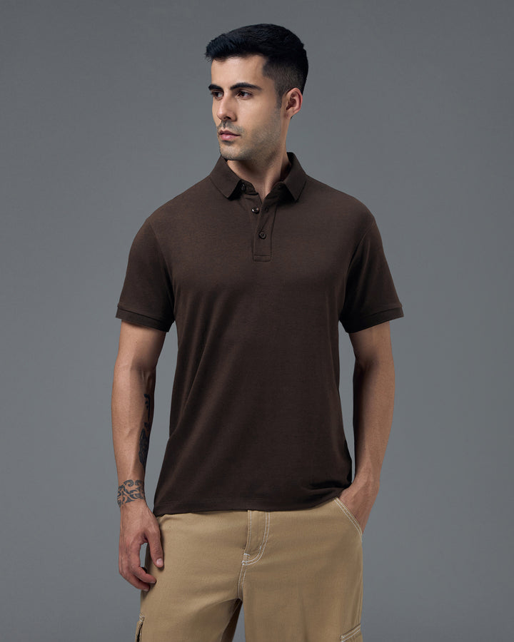 Espresso Bamboo Polo