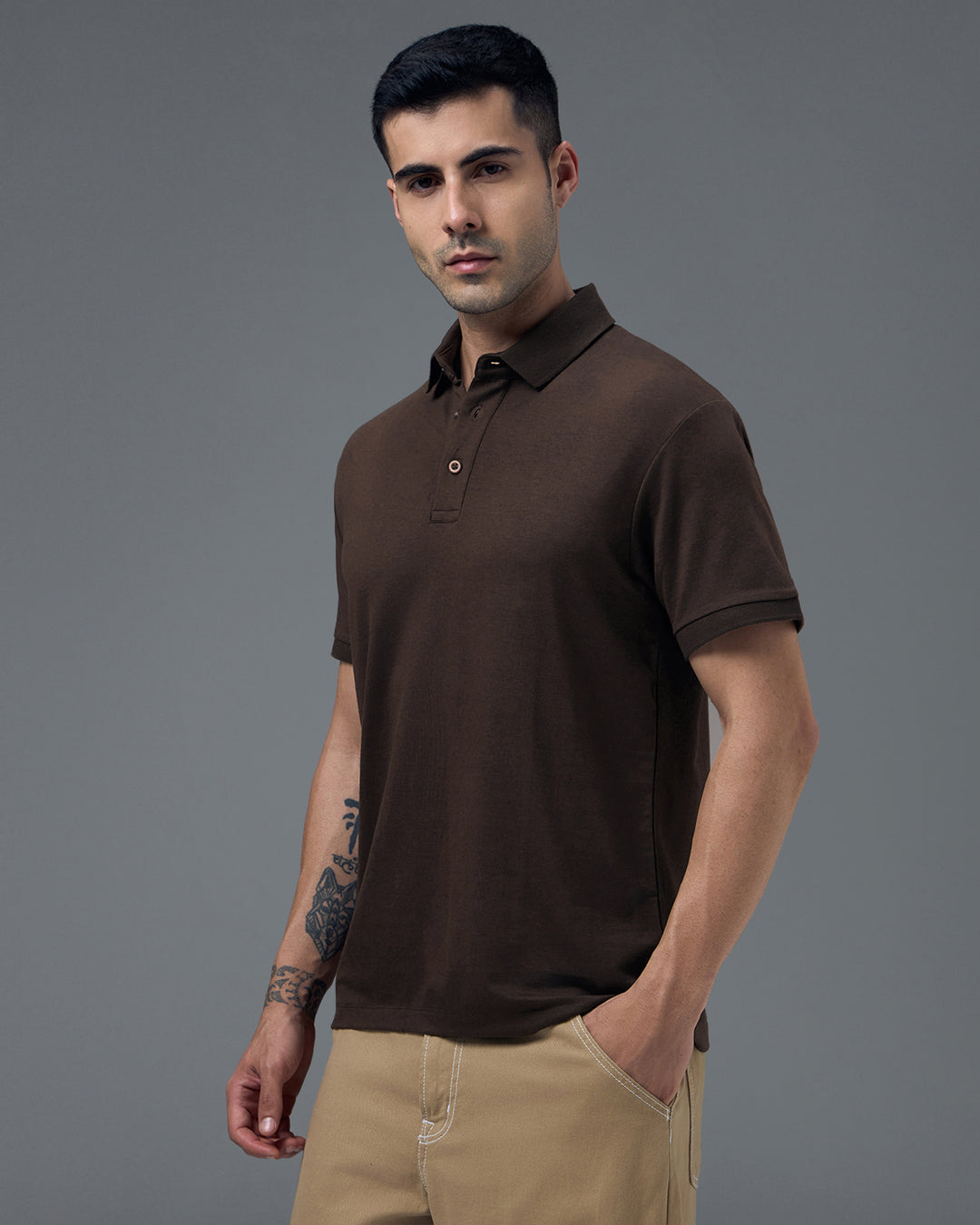 Espresso Bamboo Polo