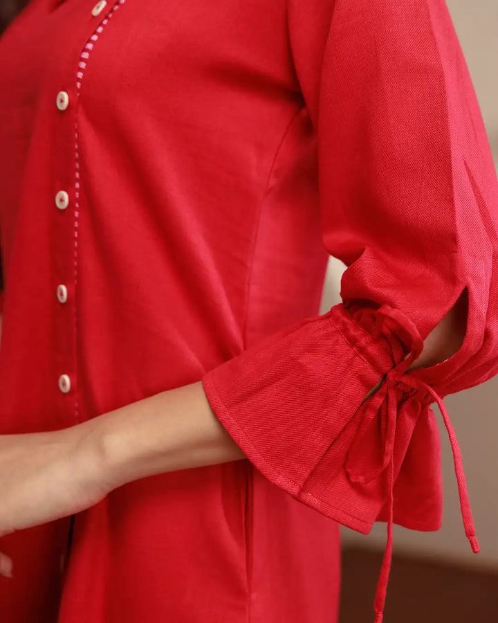 Rudah - Side Placket A-line Dress
